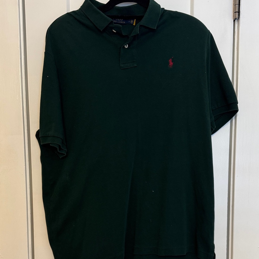 Polo by Ralph Lauren Men's Dark Green Polo Shirt